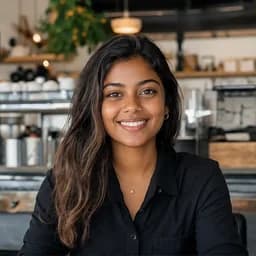 Portrait of Aishath, a café founder in Maldives